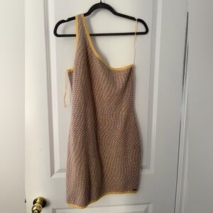 RVCA One-Shoulder Knit Stretchy Mini Dress - XL/ Size 14